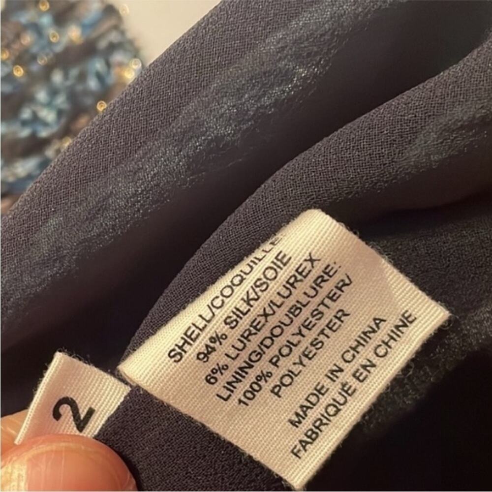 ULLA JOHNSON Noemi shibori dress Blue floral sequin mini Adora in sky size 2 - Picture 14 of 15